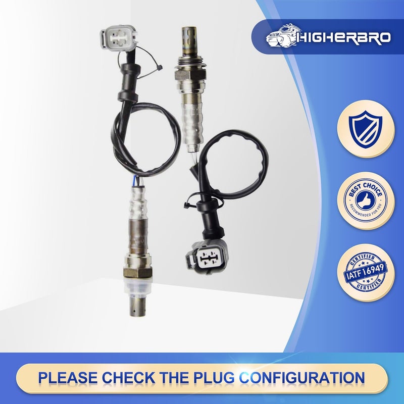 higherbro حساس الأكسجين 2X Upstream+Downstream من Higherbro 1 و 2 لسيارة هوندا CR-V 2.4L لعام 2002 و 2003 و 2004 - Image 2
